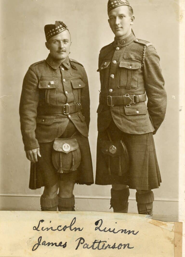 Pte’s Lincoln Gunn and James Patterson 92nd Bn