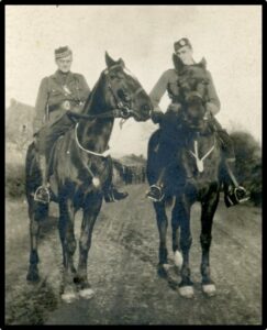 LtCol Bent on Fritz (left) with Maj J Girvan Engelskirchen, Germany 1919