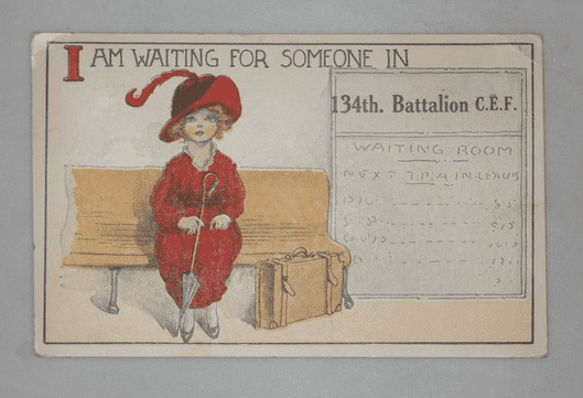 134th Battalion postcard