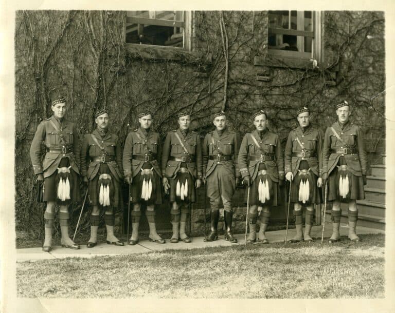 92nd Battalion Officers Riverdale Barracks 1915
