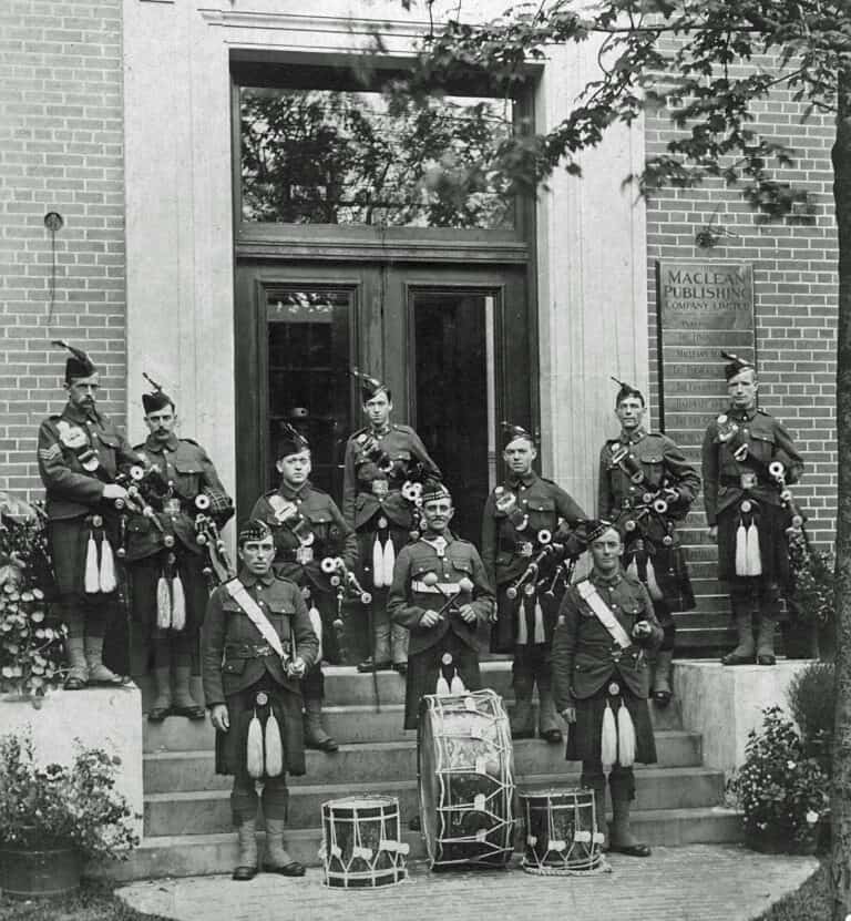 92nd Battalion Pipe Band CNE 1915