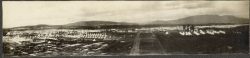 Panoramic image of
camp Valcartier. Collection of General WO Dodds CMG,
DSO