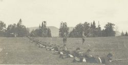 15th Battalion troops conducting field drills at Valcartier camp Sept 1914.