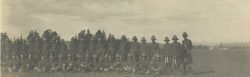 Unidentified 48th company prior to reorganization into double companies. Valcartier camp, Quebec Sept 1914.