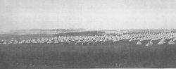 Tent lines Salisbury Plain West Down Camp South 16 Oct-17 Dec 1914.