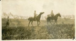 LtCol
Currie and Capt RC Darling. Petawawa camp 1914