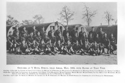 Battalion Officers at Etrun, near Arras. 3 May 1918.