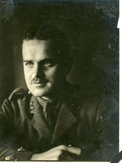 Capt Cory. Bichofswerda POW camp, Hannover, Germany. Undated.