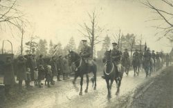 Corps
Commander General Currie crosses Belgian border into Germany Nov 1918.