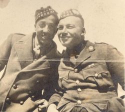 Lt DW MacDonald and Major Turnbull on board RMS Baltic 1919.