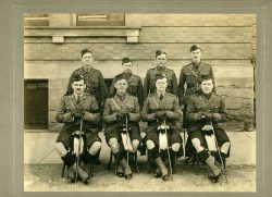 LtCol
Darling and Officers of the home Battalion including Lt RE Haldenby. Toronto
1915