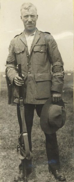 Then CSM former Sgt Harold Ashling (captured at 2nd Ypres; Gottingen POW 1915-1918) competing at Connaught ranges Ottawa 1931.Wins G-G medal as Best shot in Canada.