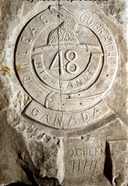 15th
Battalion cap badge carving– early pattern – by Private Oscar Green KIA at Hill
70 in August 1917.